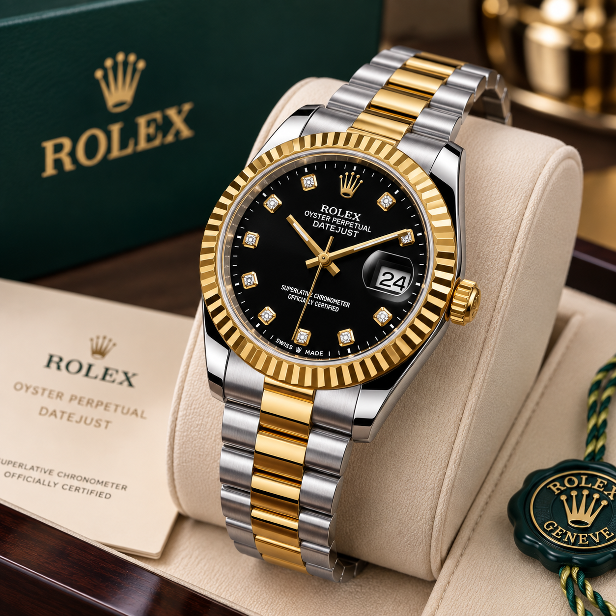 Rolex Datejust – Black Diamond Dial