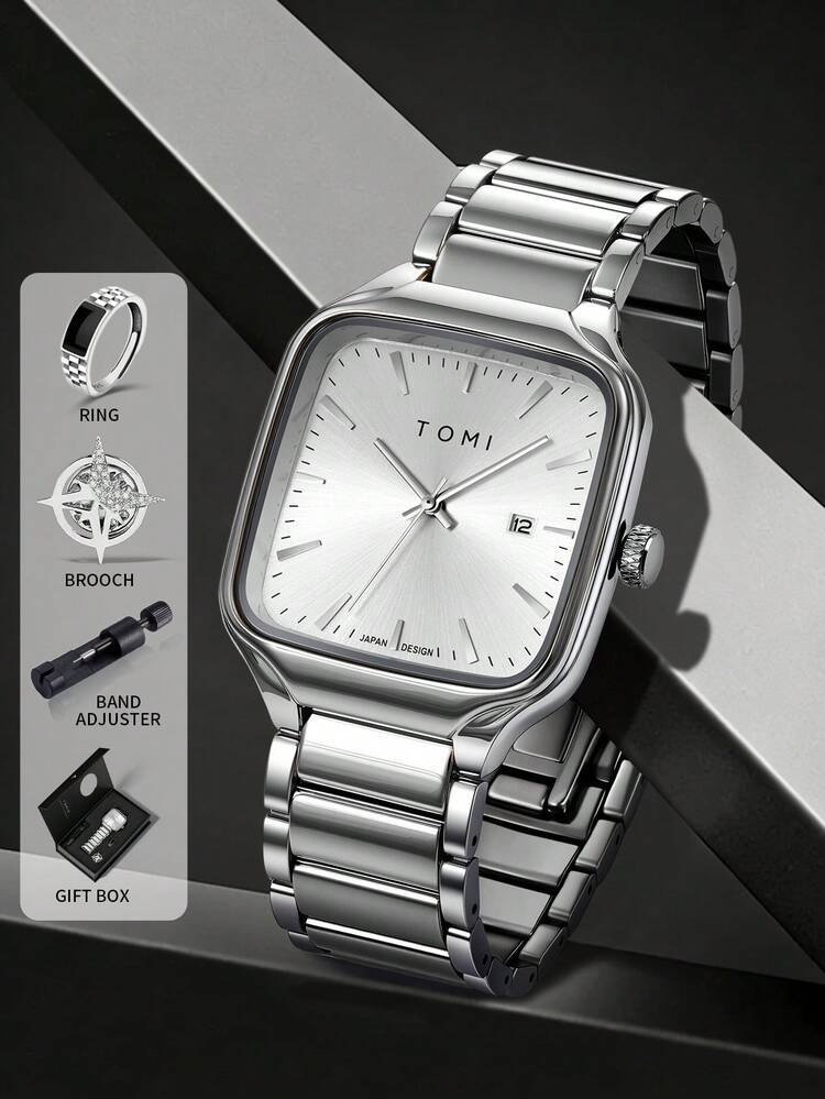 TOMI T-314 High Quality  Watch – Date Quartz |