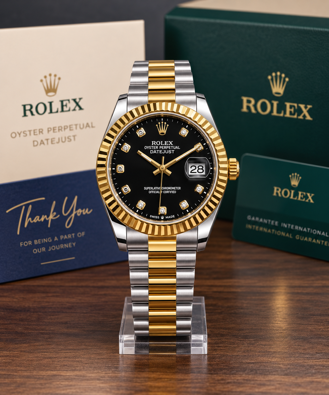 Rolex Datejust – Black Diamond Dial